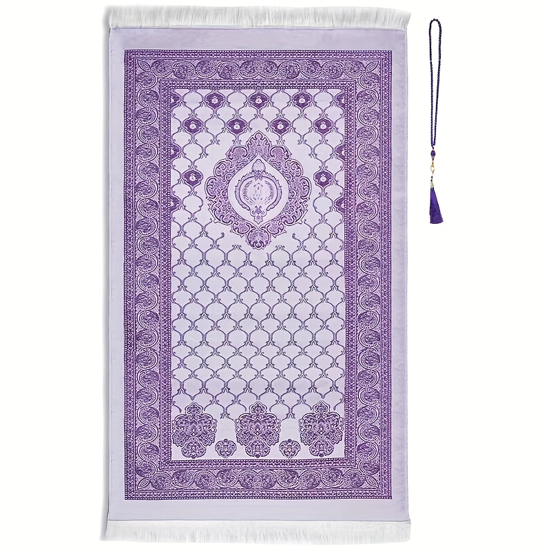 1pc Tapis De Prière Musulman, Tapis De Prière De Voyage Musulman