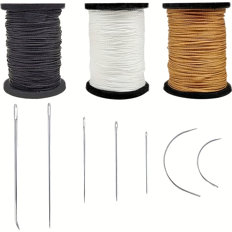 Extra Strong Upholstery Repair Sewing Thread Kit And Heavy Duty Household  Hand Needles, Including 7 Styles Of Leather Canvas Sewing Needles And Nylon  Thread (55 Yard Per Roll), 3 Colors - Temu United Arab Emirates