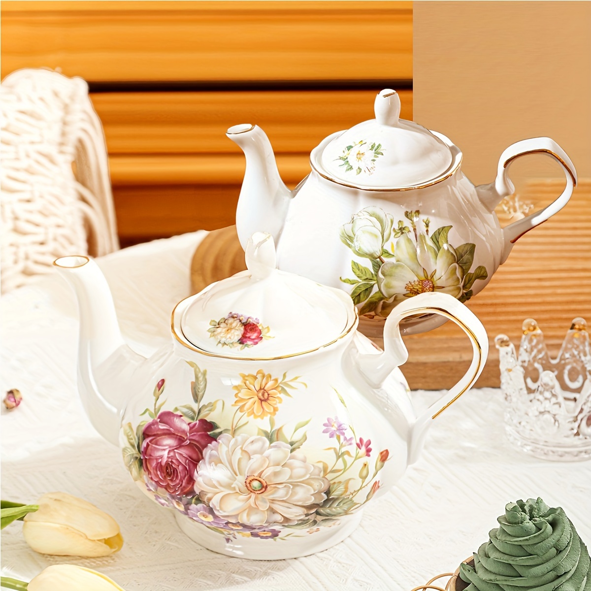 Coffret théière en verre 500 ml + 6 fleurs de thé blanc