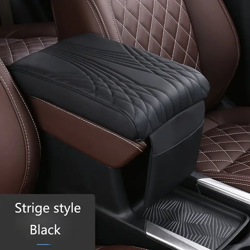 Black Car Armrest Box Mats Memory Foam Vehicle Arm Rest Box - Temu