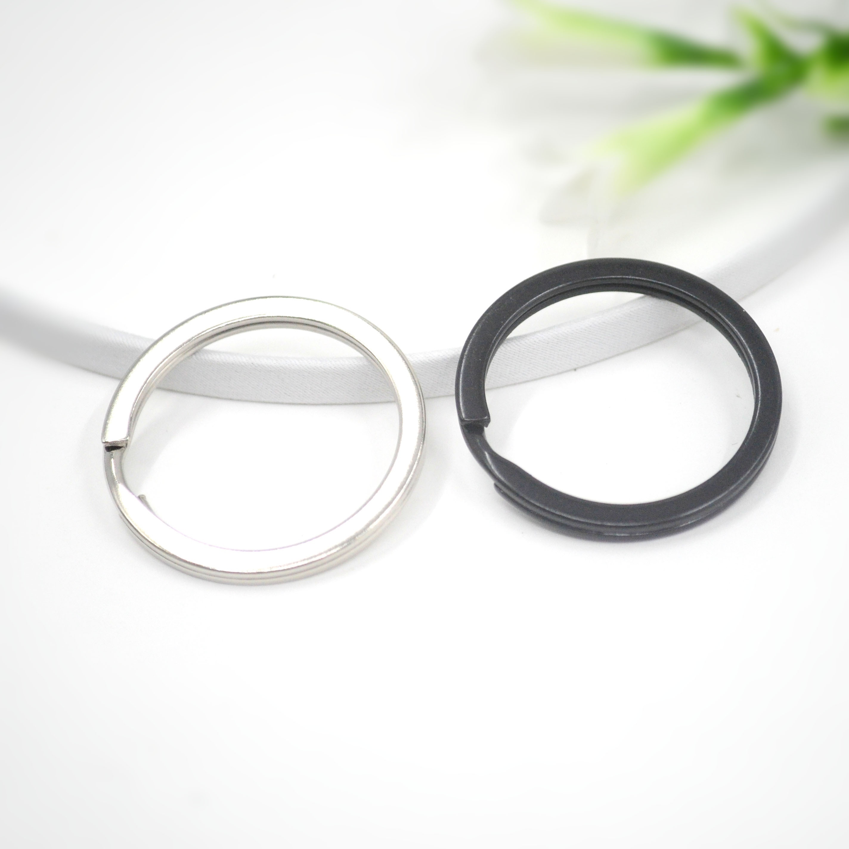 Stainless Steel Flat Key Ring Metal Split Key Ring Home - Temu