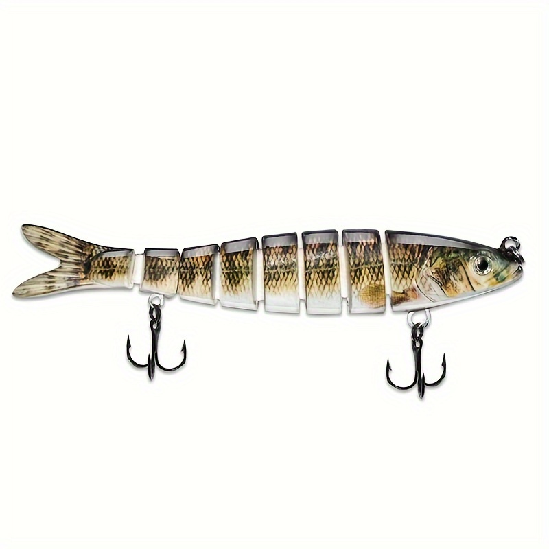 Acheter Leurre de pêche multi-articulé avec hameçon triple, aspect  réaliste, pénétration facile, appât dur bionique, appât bionique, outil de  pêche, 5 pièces