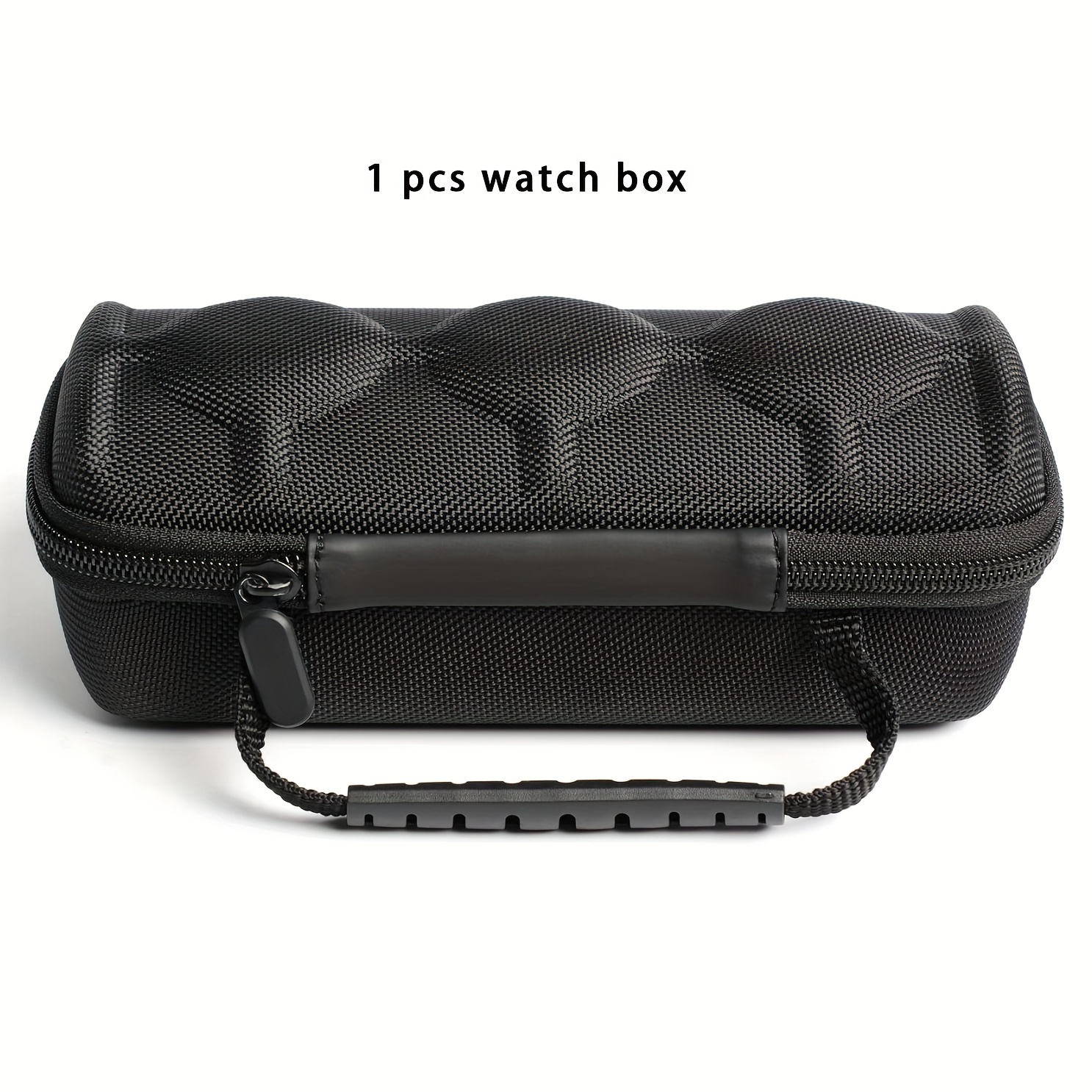 3-slot Portable Watch Box, Travel Watch Case, Hard Shell Watch Storage Box For Men And Women, With Anti-slip Watch Pillow And Portable Handle