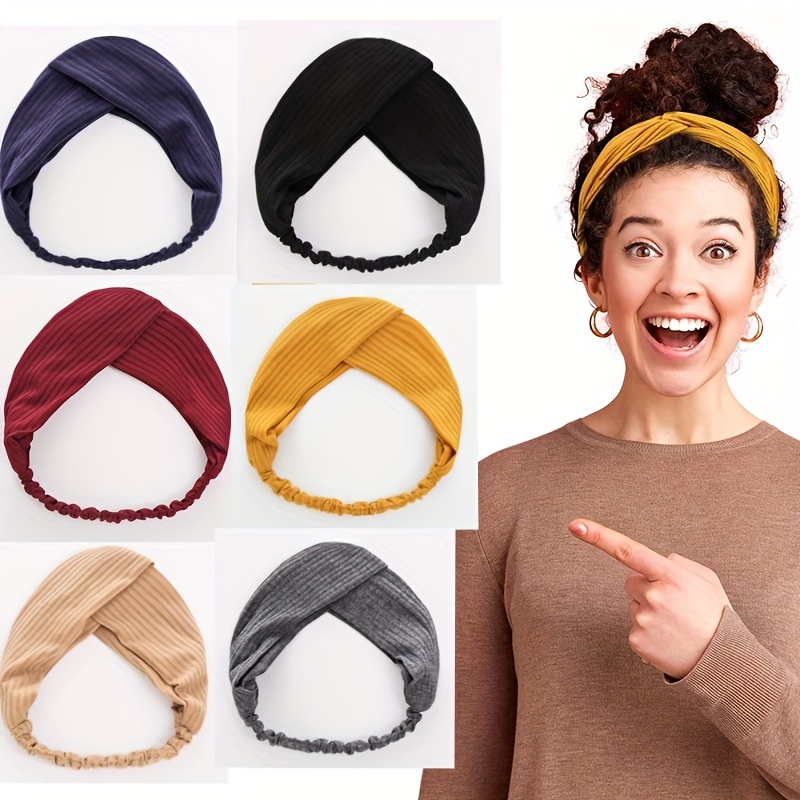 Solid Knitted Headband, Bandeau De Sport Chaud Pour Femmes, Accessoires De  Cheveux D'automne/hiver, Bandeau Croisé Pour Femmes, Coiffure Pour Femmes -  Temu France