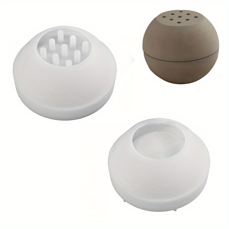 Image of 9 Holes Mold Round Wax Jar Resin Mold Epoxy Handmade Natural Marble Round Holder For Cement Candle Jar Crafts Meditation Home Decor