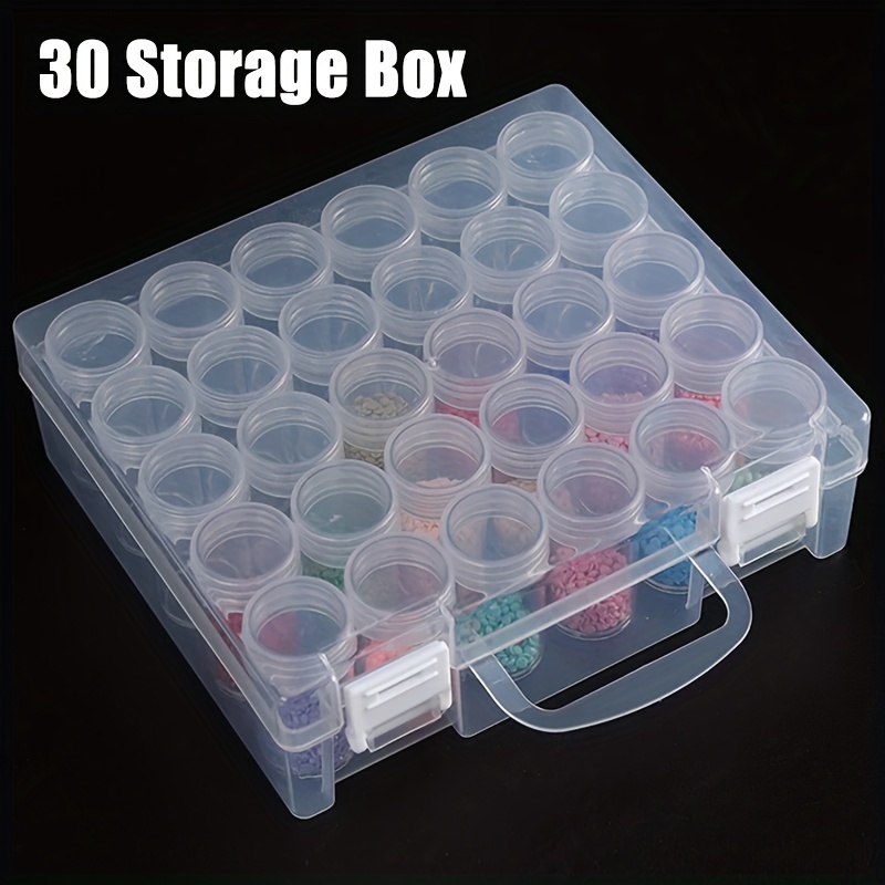 Transparent Round Plastic Small Box Storage Container - Temu