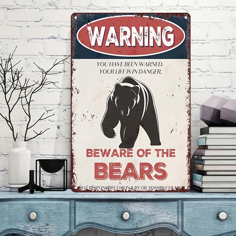 Warning: Beware Of Animals Landscape - Wall Sign