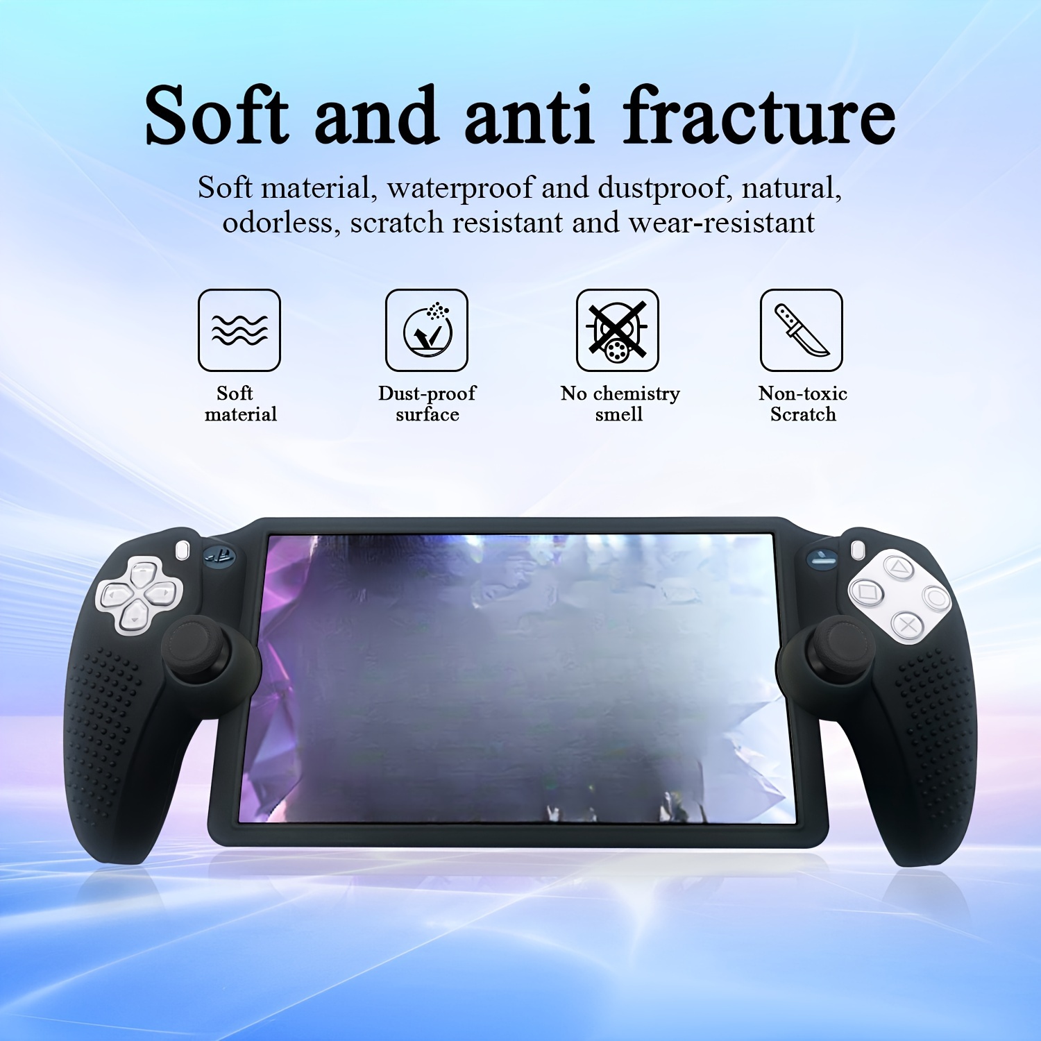 PS5 Console Silicone Skin Cover Dustproof Anti-Scratch Anti-Fall Waterproof  Protector PS5 Controller Case for Sony Playstation 5