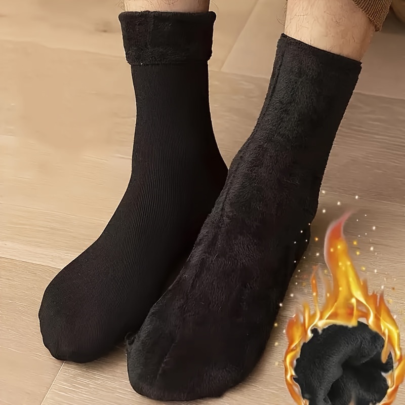 Chaussettes De Sol D'hiver - Chaudes Et Épaisses - 6 Paires – Tescadeaux