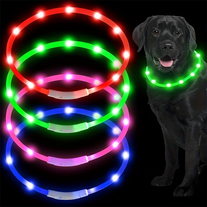Collar LED Luz Perro Collar Mascota Luz Luces Seguridad Perros LED Colgante  Recargable USB Recargables Clip Luz Collar Collar LED Perro Luz  Intermitente LED de Seguridad para Perros y Gatos : 