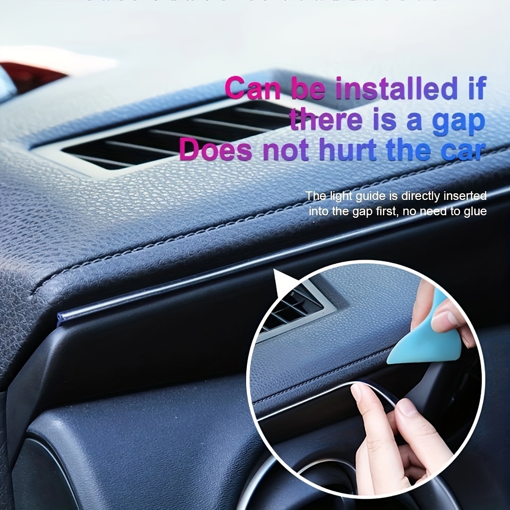 Tira de luces Led de neón para salpicadero de coche, accesorios de  decoración Interior con Bluetooth, 5/6/9/10 en 1, Control por aplicación de  música