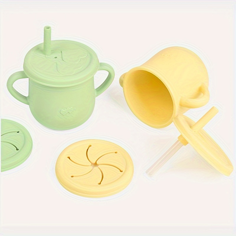 Silicone Cup with Lid + Straw | Sand