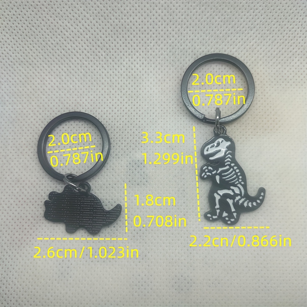 Ghost Skull Dino Keychain Halloween Gift