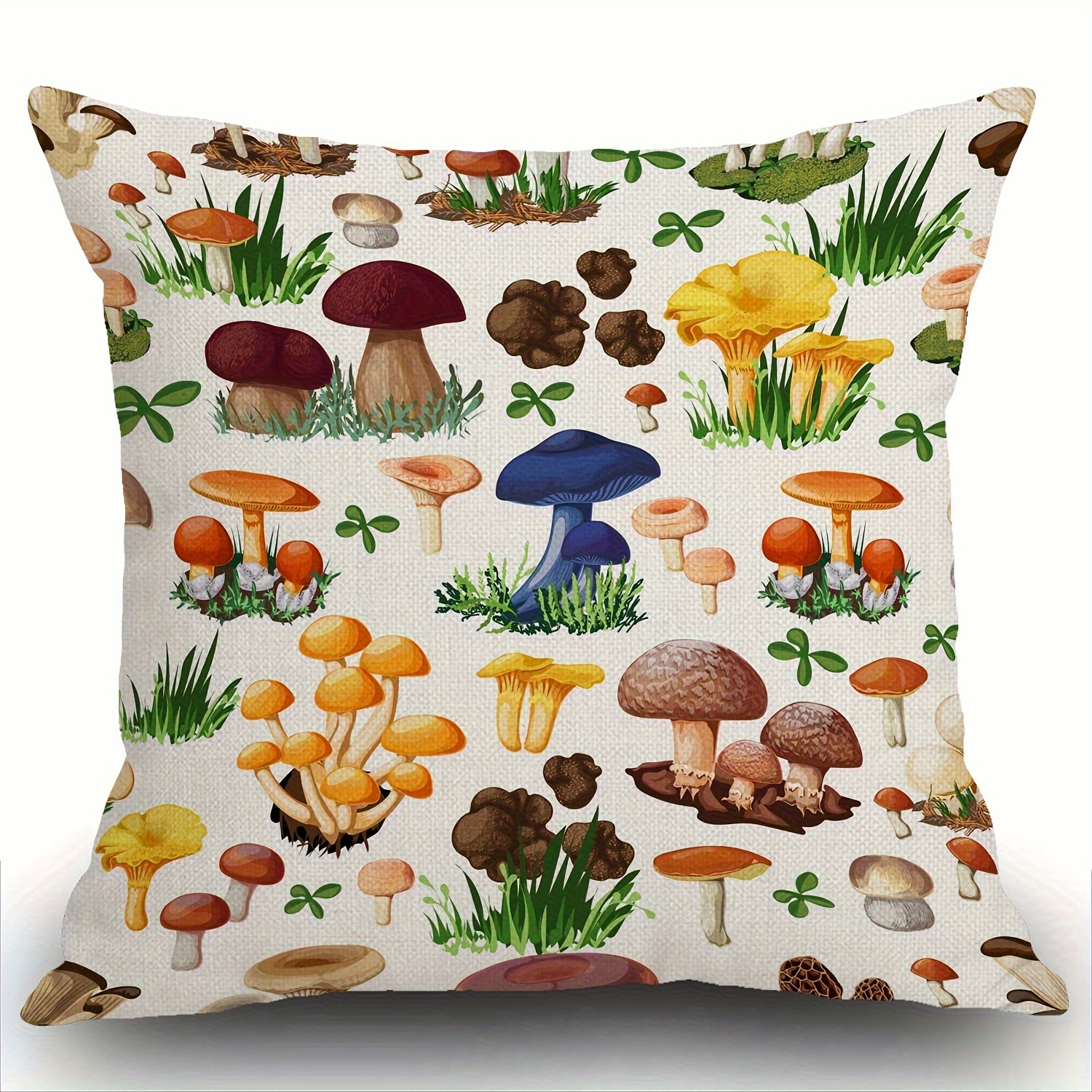 3d Mushroom Throw Pillows Funny Food Pillow Plush Toys - Temu