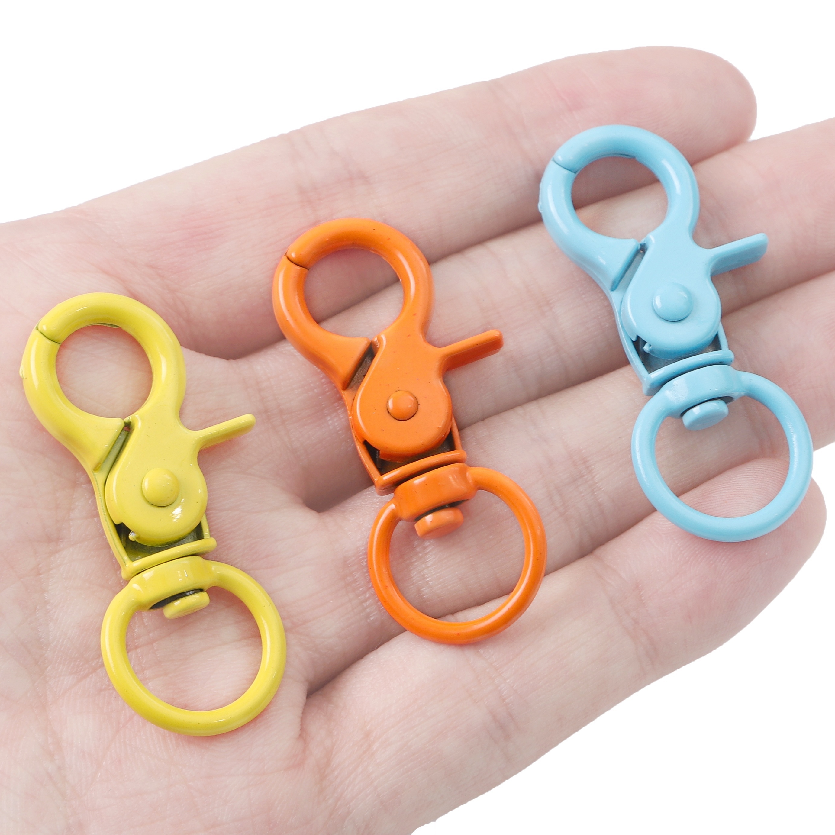 Gold Keychain Accessories Universal Metal Dog Clasp Hooks Diy For