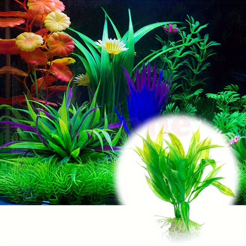 Aquarium Decorations Fish Tank Artificial Plastic Plants - Temu Portugal