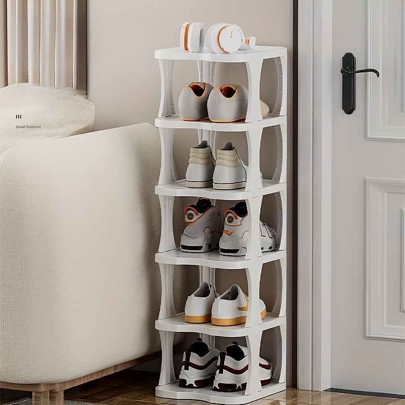 Multi-layer Stackable Shoe Rack Organizer New Space Saving Shoe Storage  Organizer Shelf Box for Entry Door Plastic Shoes Cabinet