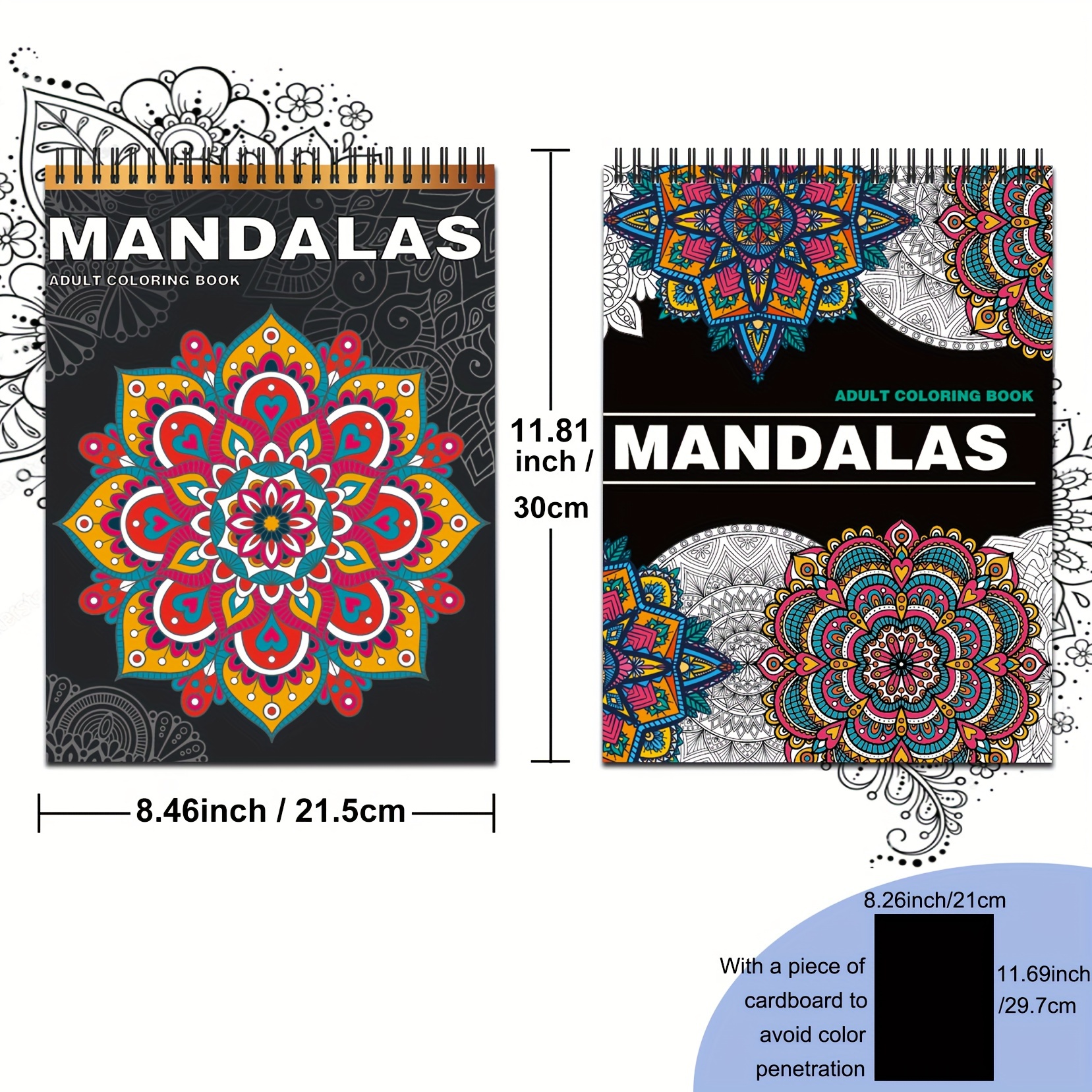 Mandala Coloring Book For Adult: 40 Easy Mandalas Stress Relieving
