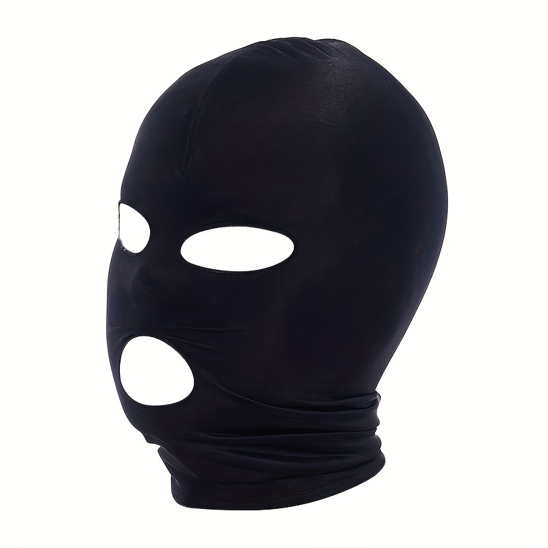 1pc BDSM Black Elastic Cloth Head Cover With Eye Mask, Sm Adult Erotic  Supplies, Couple Flirting Bondage Masked Full-inclusive Head Cover