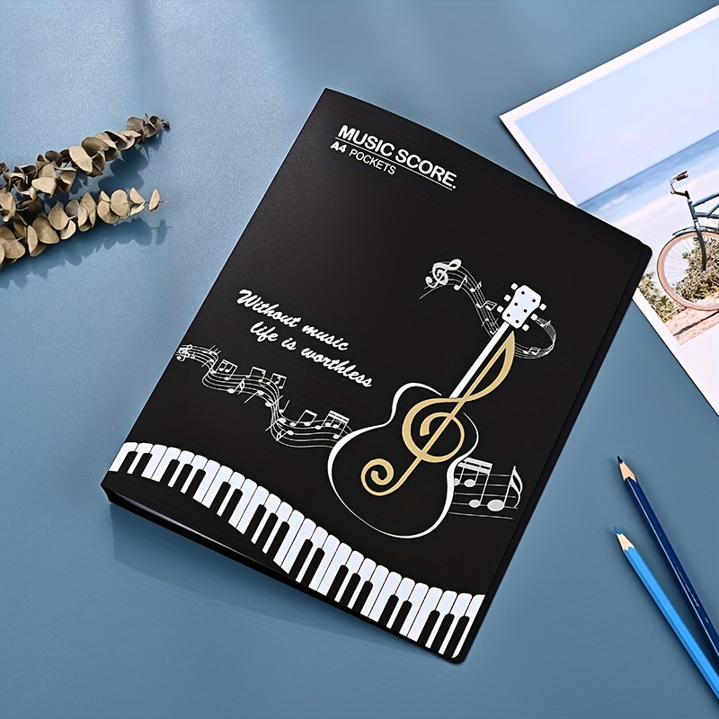 6 Pages Dossier de Rangeme+40 Pages Dossier de Musique Noir A4 Sonwaha Porte  Partition Chorale Partition de Piano Se Déplier Classeur pour Partitions de  Musique pour Imperméable : : Instruments de musique