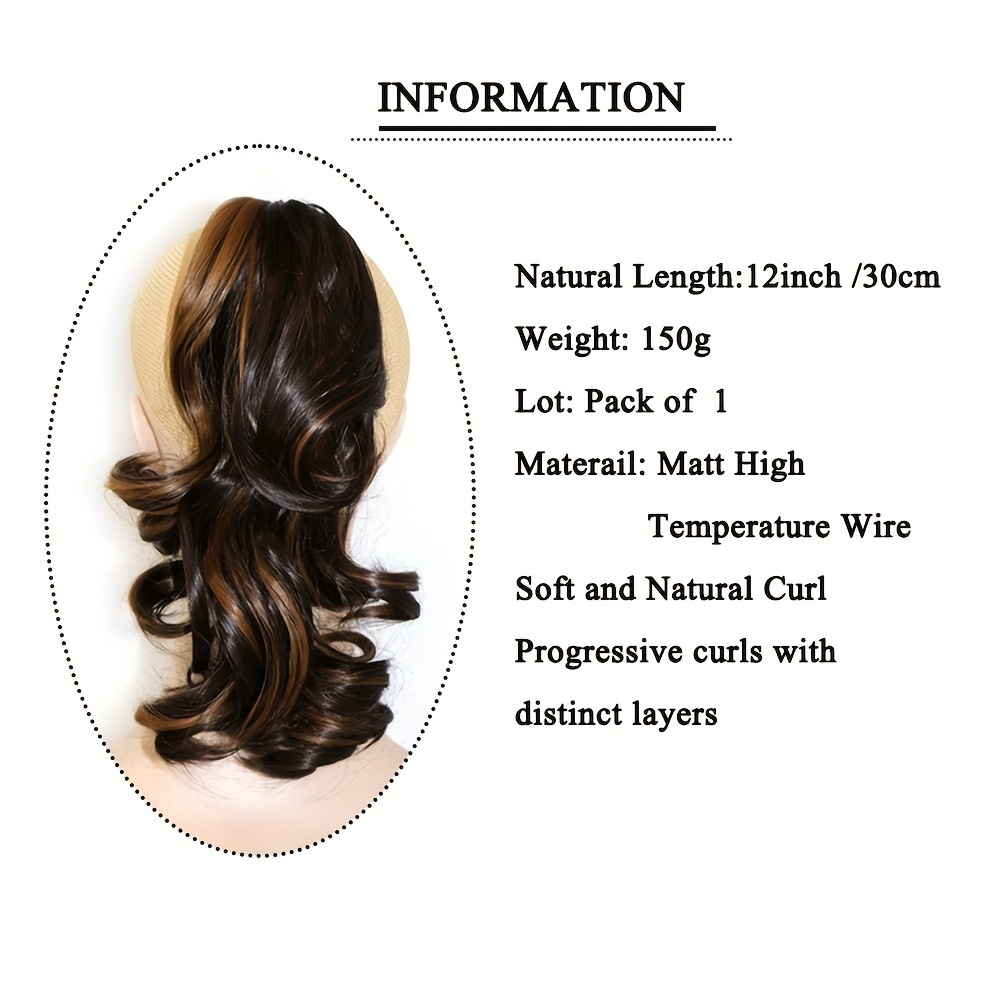 Natural Length Progressive s Synthetic Ponytail Temu