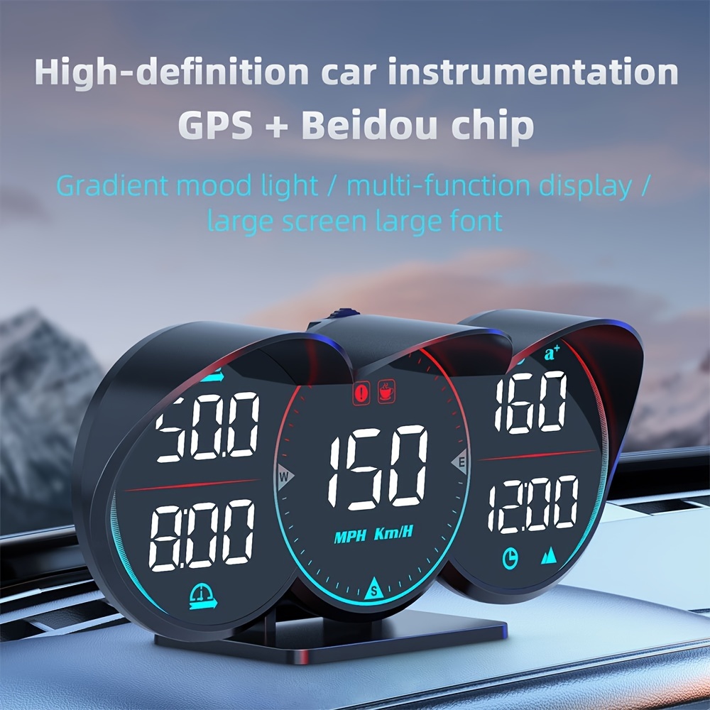 Universal Auto GPS HUD Digital Tachometer KMH Head Up Display