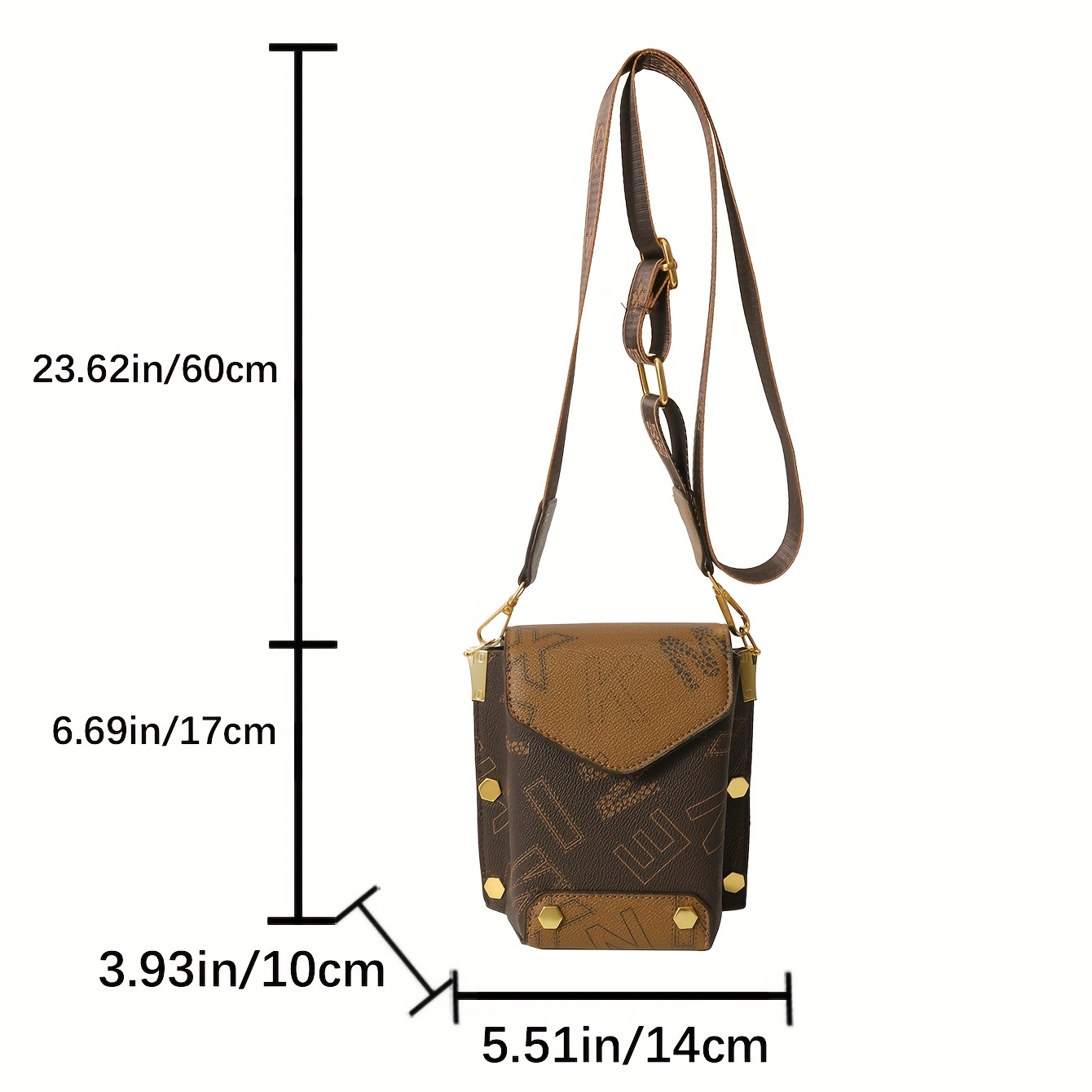 Small Crossbody Bags For Women, Stylish Cell Phone Purse, Luxury Letter  Print Shoulder Wallet - Temu Australia