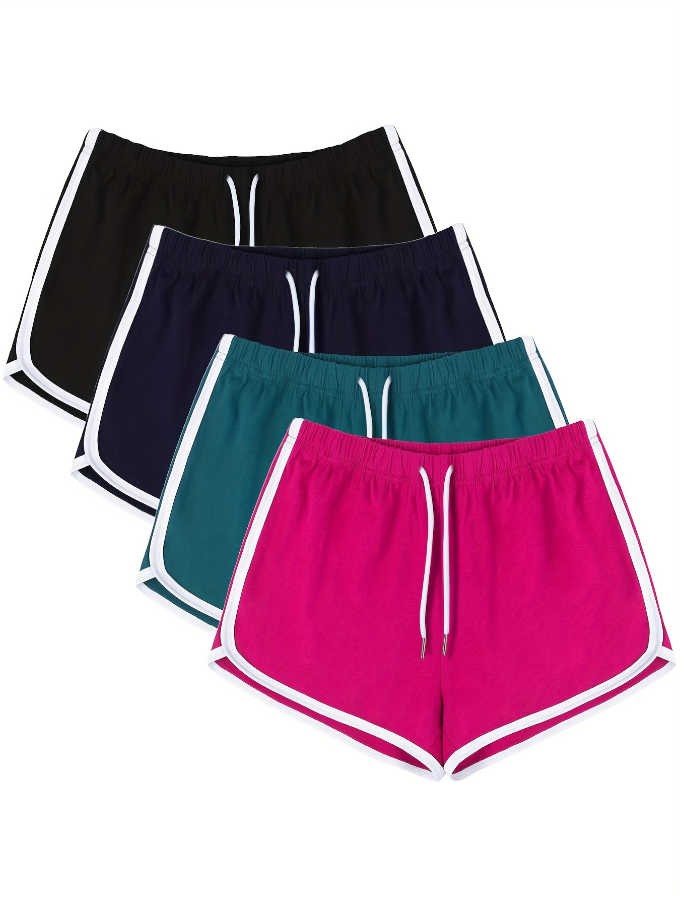 ELEG & STILANCE Women Gym Yoga Seamless Pants|Boyshorts Yoga Shorts Sports  Clothes Stretchy Mid Waist Athletic Exercise Fitness , Size(32), (Cotton)