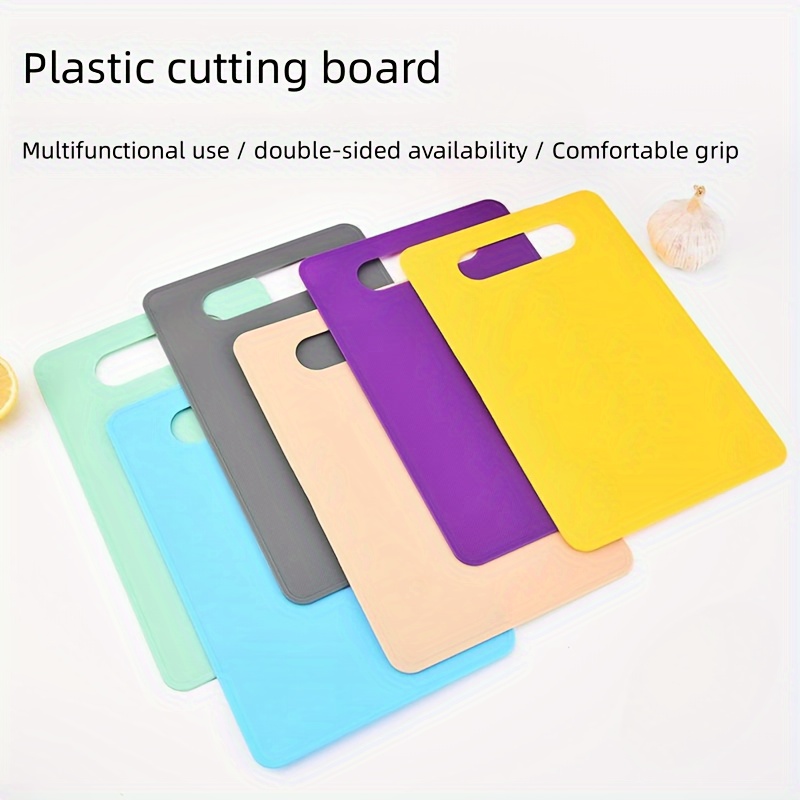 Chopping Board, Colored Plastic Cutting Board For Fruits And Vegetables,  Size Kitchen Cutting Board, Non-slip Plastic Cutting Board, Fruit And  Vegetable Cutting Board, Kitchen Stuff - Temu