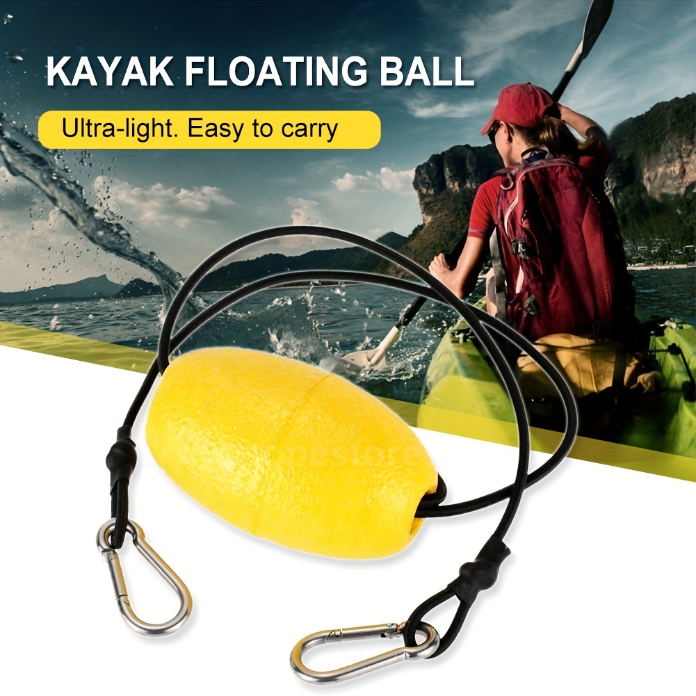 Kayak Tow Throw Line, Float Rope with Clasp Buckles, Anchor
