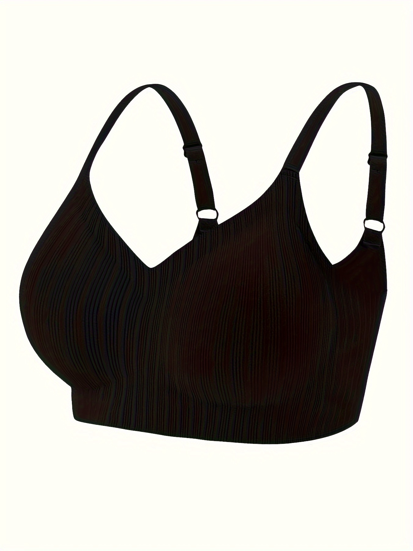 Simple Solid Wireless Bra Comfy Breathable Stretch Intimates - Temu Canada