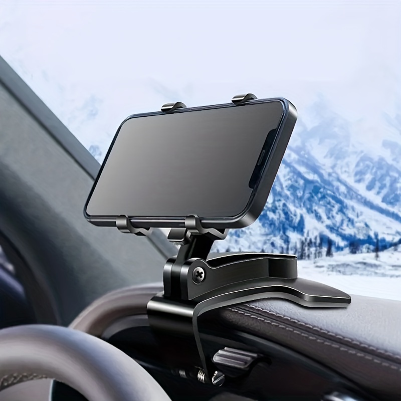 Soporte para teléfono Soporte universal para coche GPS Navegación Espejo  retrovisor Soporte móvil