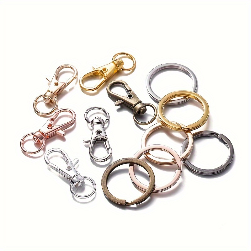 Keychain With Clip Gold Key Chain Supplies Swivel Clasp Snap Clip