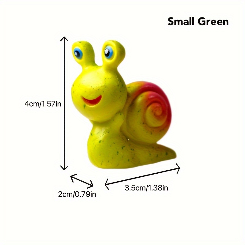 Handicrafts Mini Cute Little Snail Resin Crafts Model Toy Child