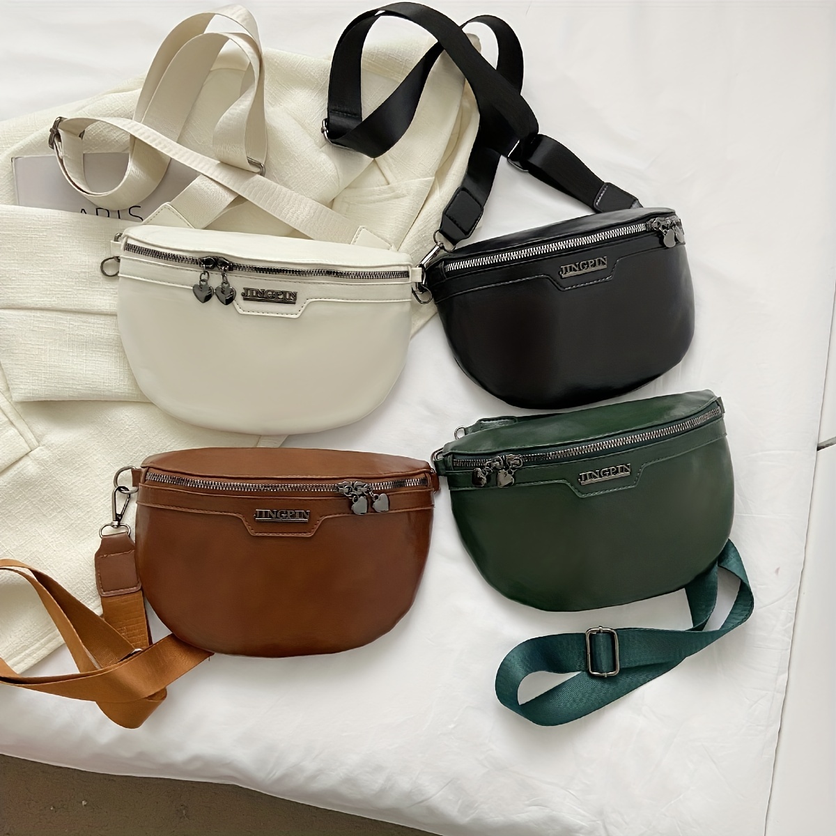 Fashion Printed Sling Bag, Women's Multi Pocket Chest Purse, Pu Leather Crossbody  Bag For Travel Sports - Temu Australia