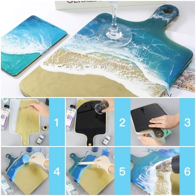 Resin Silicone Tray Molds Casting Mold For Epoxy Resin Diy - Temu