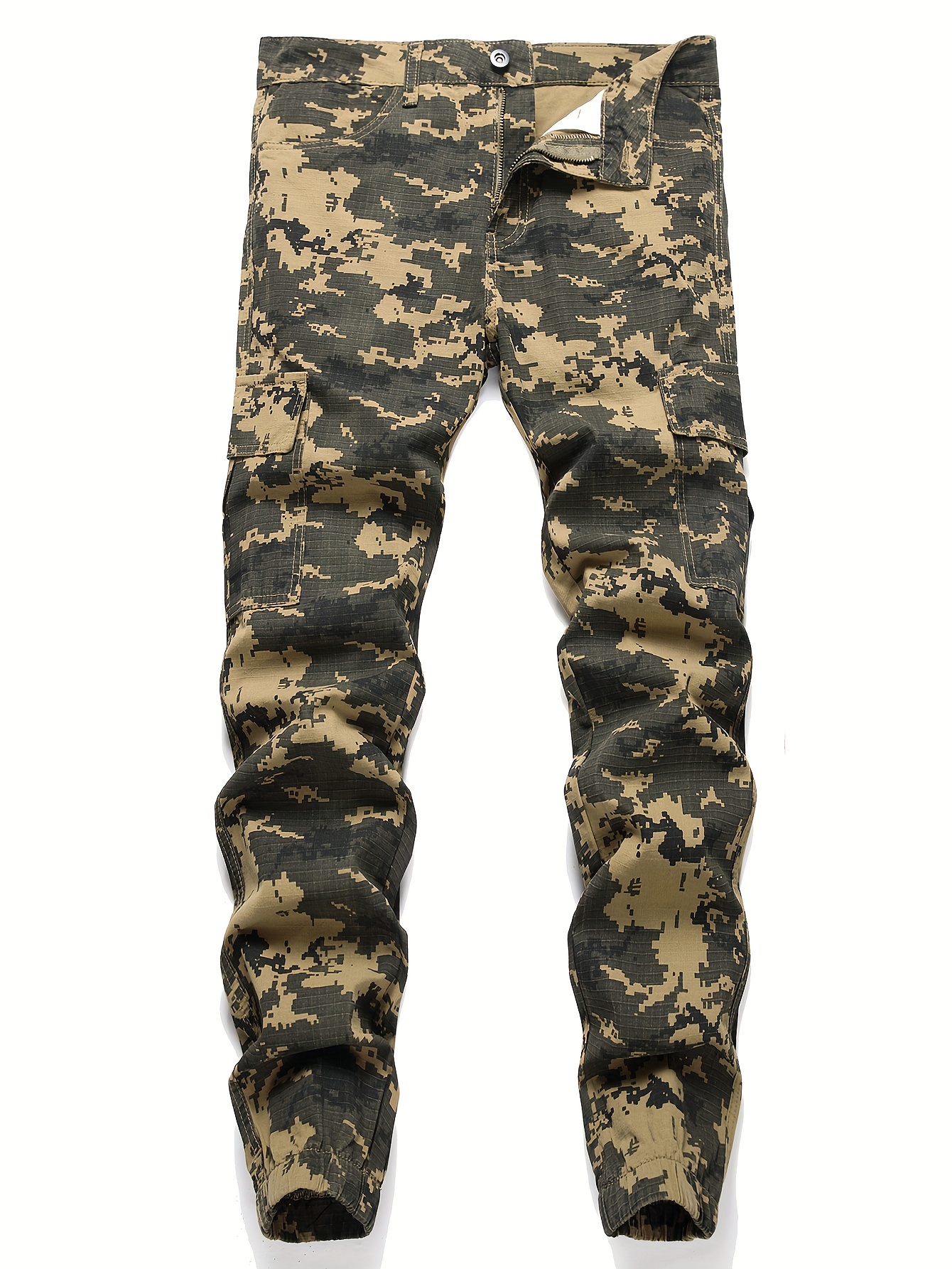 Trendy Camouflage Cargo Pants Men's Camo Tactical Multi Flap - Temu