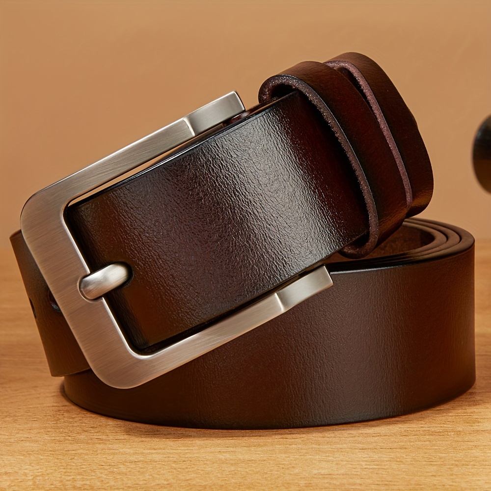 Cinturones de trinquete para hombre, de cuero, cómodo, ajustable, con  hebilla deslizante, para hombre, casual, trabajo, jeans, caja de regalo