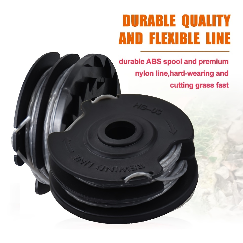 Premium Weed Eater Spools Compatible with Black and Decker Rs-136 St4500 ST1000 ST4000 Ge600 Cst800 St6800 String Trimmer Replacement Spool Line 20ft