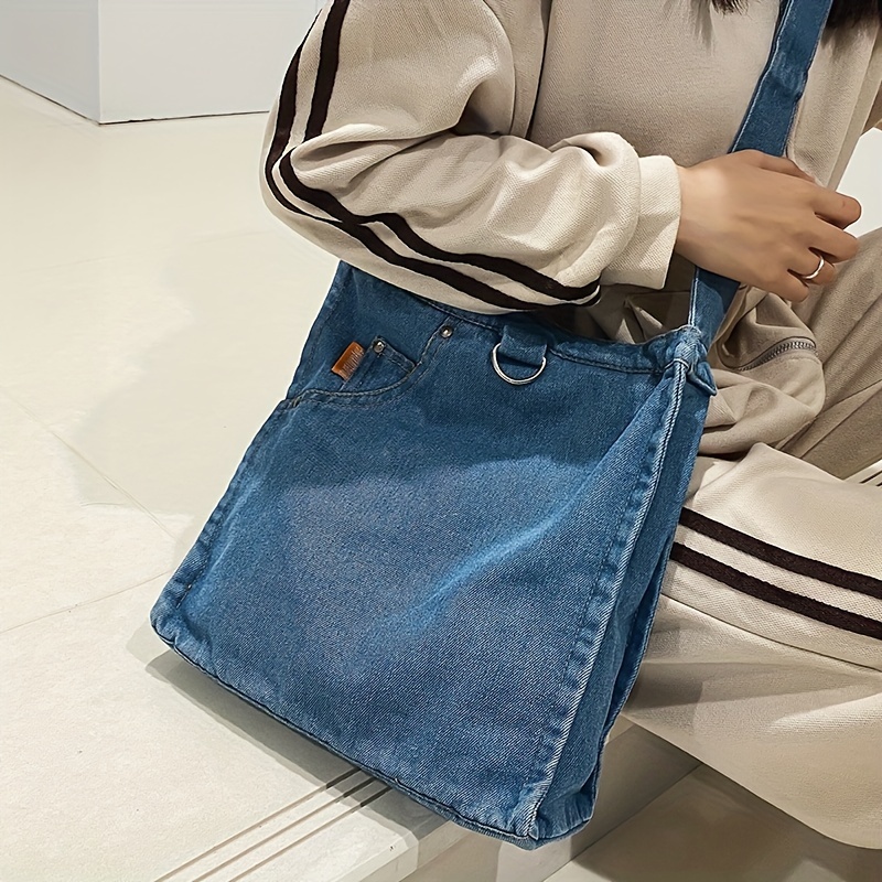 Large Capacity Women Shoulder Bag Denim Tote Bag Fashionalbe