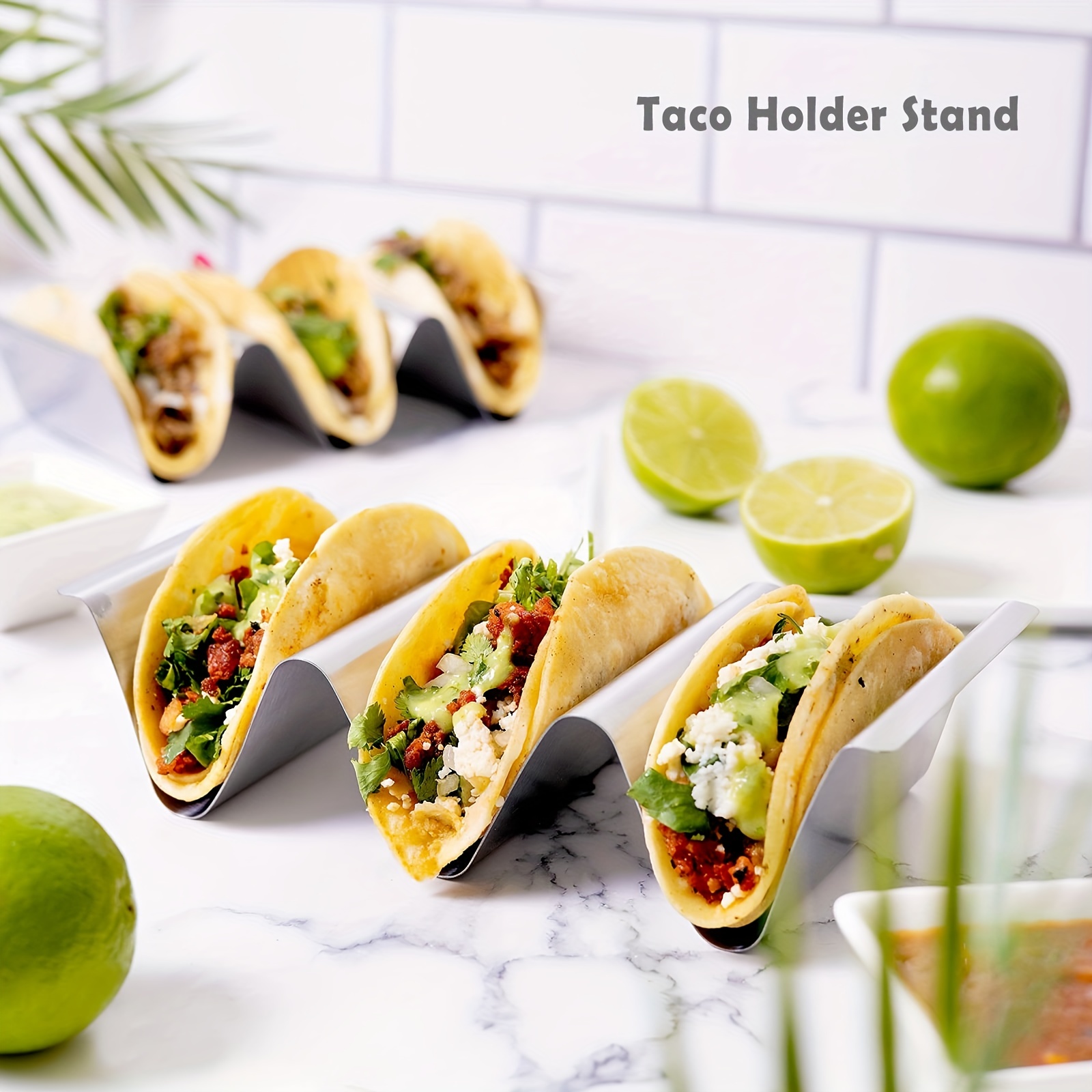 1pc Taco Holder Stand Taco Tray Stylish Taco Shell Holders Rack Holds