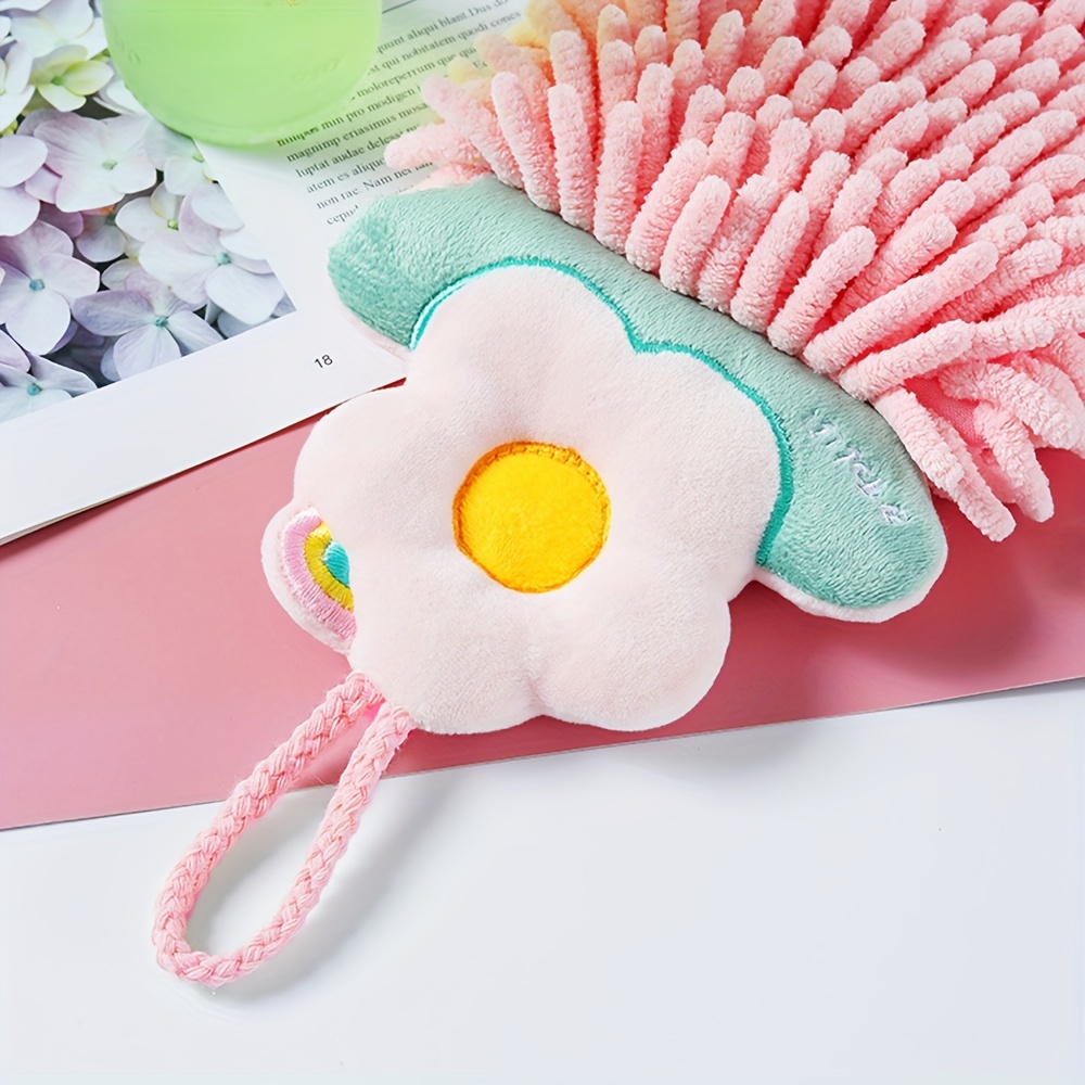 Cute Pattern Hanging Towel For Wiping Hands Thickened - Temu