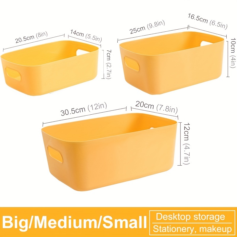 Sundry Storage Basket Student Desktop Snack Storage Box Plastic