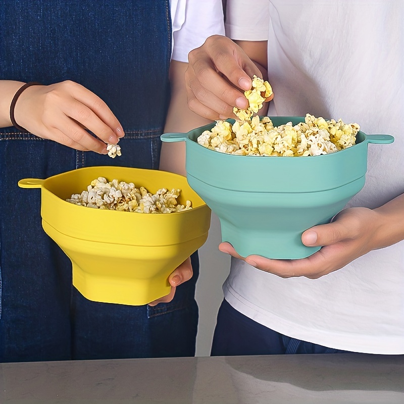 High temp Resistant Microwave Popcorn Bucket Large Silicone - Temu