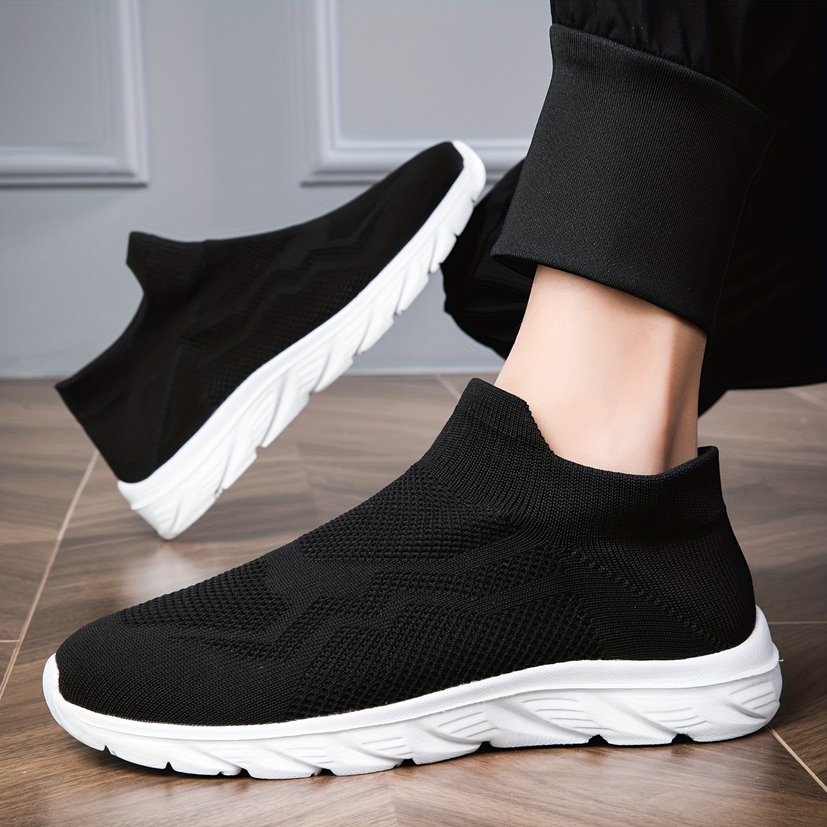 Men's Sock Shoes Slip on Sneakers Athletic Shoes Lightweight - Temu Austria