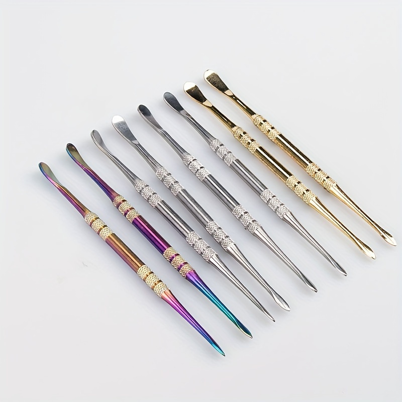 Titanium Rainbow Colored Dab Tool with Spoon
