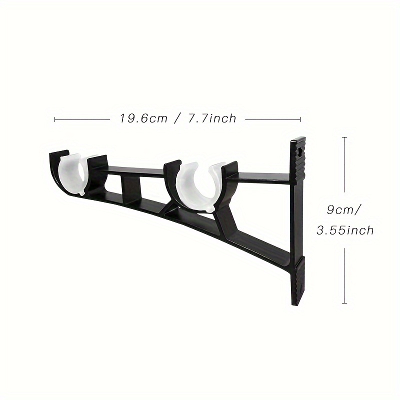 Where should curtain rod brackets be placed?