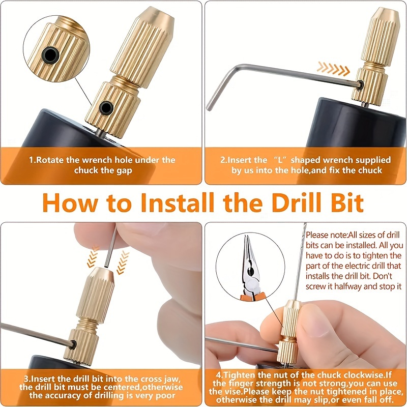 DIY Drilling Electric Tool Mini Electric Drill Set Epoxy Resin