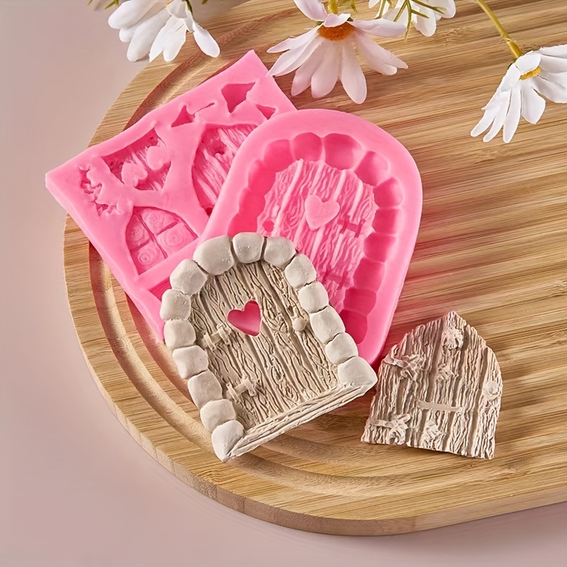 Cartoon Home Chocolate Mold 3d Silicone Mold Forest Castle - Temu