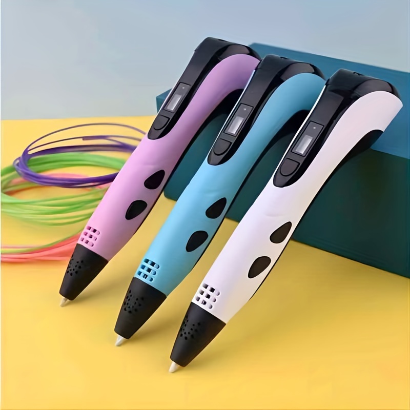 3D Printing Pen Kids 3D Pen LCD Screen+9M PLA Filament Toys Gift